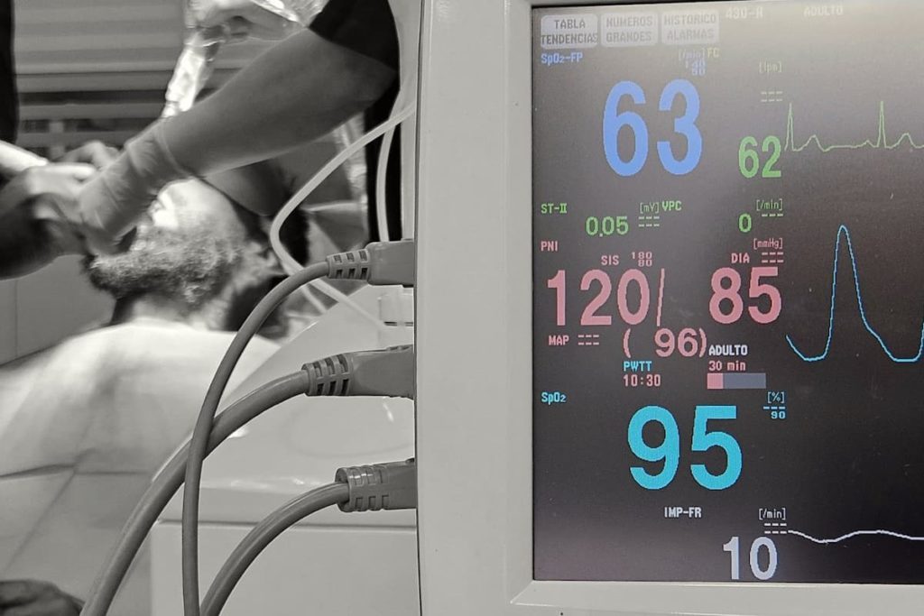 Imagen mostrando el proceso de sedación consciente, no más miedo al dentista